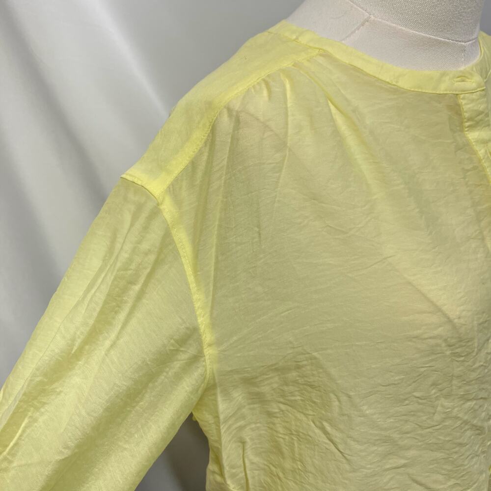 Express Button Front Lightweight‎ Sheer Yellow Bl… - image 11